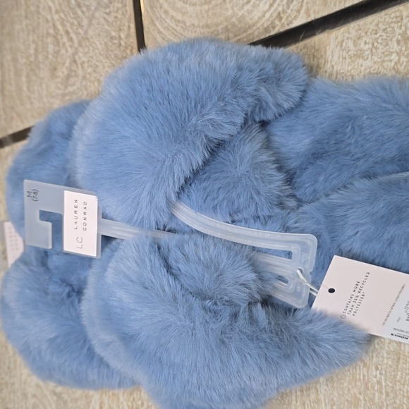 Lauren Conrad Raylyn Faux Fur Slide On Slippers - Picture 2 of 9
